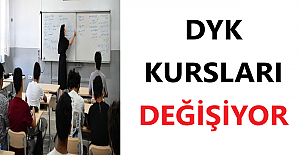 DYK Kursları Değişiyor