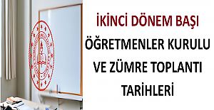 İkinci Dönem Başı Öğretmenler...