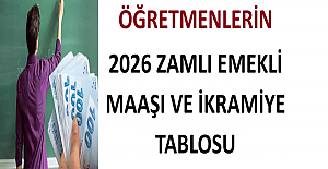 Öğretmenlerin 2026 Zamlı Emekli Maaşı ve İkramiye Tablosu