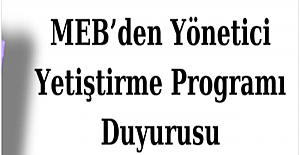 MEB’den Yönetici Yetiştirme Programı Duyurusu